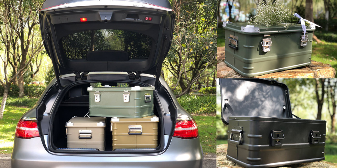 Aluminum Camping Storage Boxes, Car Roof Box, Cargo Transport, KASSICO